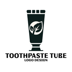 Toothpaste Tube Vector Logo Design