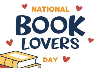 Celebrate National Book Lovers Day with this cheerful graphic featuring books and hearts. A perfect design for all who love to read and enjoy literature.
Genrative Ai.