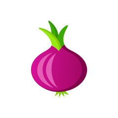 onion isolated on white background