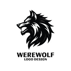 Obraz premium WereWolf Vector Logo Design