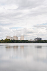 Obraz premium Wandel in der Lausitz, Kohlekraftwerk Jänschwalde bei Cottbus