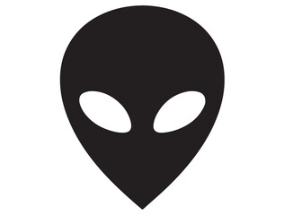  FUNNY ALIEN FACE SILHOUETTE