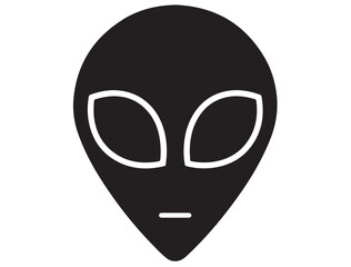  FUNNY ALIEN FACE SILHOUETTE