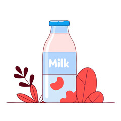 illustration of a bottle of milk