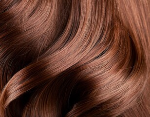 Naklejka premium close up of smooth healthy brown hair