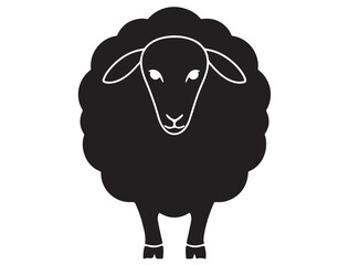 FUNNY SHEEP SILHOUETTE