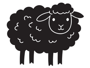 FUNNY SHEEP SILHOUETTE
