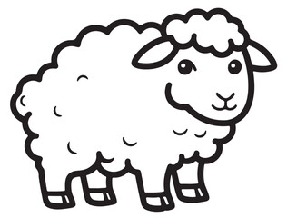 FUNNY SHEEP SILHOUETTE