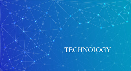 Low Poly Background on Dark Blue Gradient. Modern, Geometric, and Minimalist Abstract Design for Digital Art, 3D Modeling, Wallpapers, and Futuristic Graphic