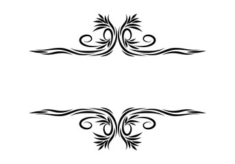 Growing floral element animation. Video clip with alpha channel.