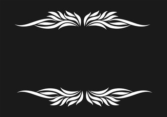 Growing floral element animation. Video clip with alpha channel.