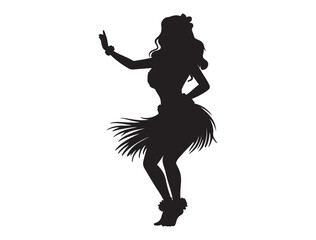 HULA DANCER SILHOUETTE