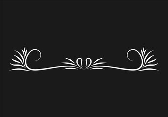 Growing floral element animation. Video clip with alpha channel.