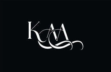 Initial KAA letter logo design. Elegant Monogram Logo Design with Decorative Elements and Typography