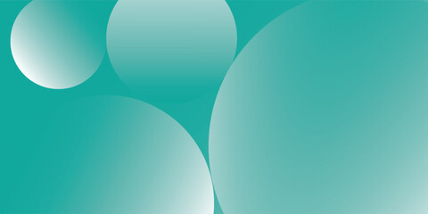 Modern green abstract background with gradient circle shapes and depth effect, ideal for eco branding, digital designs, posters, and presentations