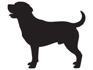 LABRADOR RETRIEVER DOG SILHOUETTE