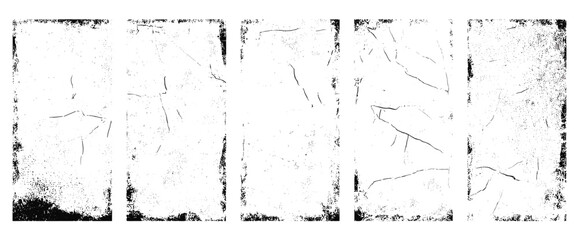 Distressed torn vintage paper texture with rough, grainy overlay. Old worn and crumpled background for vinyl album cover, poster design, or retro music art. Vector illustration