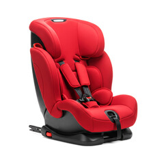 Fototapeta premium Child car seat isolated on white background