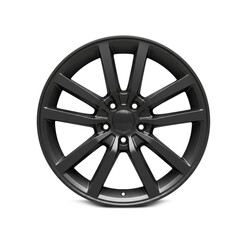 Obraz premium Car wheel rim isolated on white background