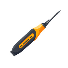 A Modern flat icon of a soldering iron in a minimalistic 2D style, clean and simple design, vector illustration on a white background, EPS file. vectorized icon set