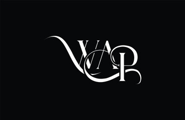 Initial WAP letter logo design. Elegant Monogram Logo Design with Decorative Elements and Typography
