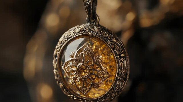 A golden lock featuring a fleur de lis design, suitable for use in luxury or vintage-themed contexts