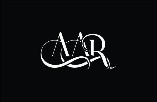 Initial AAR letter logo design. Elegant Monogram Logo Design with Decorative Elements and Typography