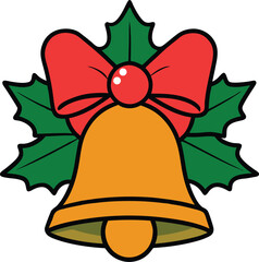christmas bell on a transparent background