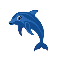 dolphin isolated on white background