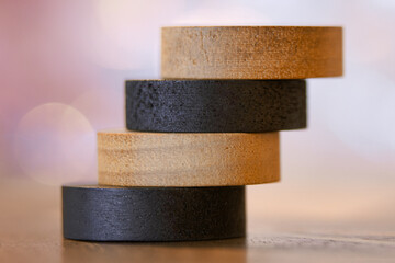 La question de l'équilibre avec ces pions de Backgammon en bois