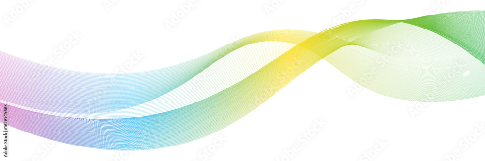 Poster abstract background of colored waves with smooth lines on a white background, design element. eps 10