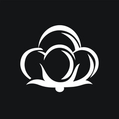 Cotton Icon Vector Design Minimal Soft Natural Fiber Symbol for Organic Fabric Textile Clothing Labels Eco Products Packaging Stickers and Sustainable Fashion Branding Projects


