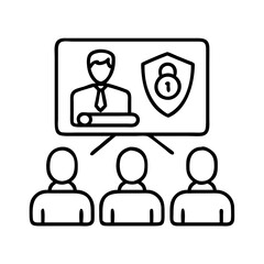 Online security training webinar for employees and staff data protection presentation meeting
