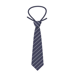 Vector illustration of drawstring tie realistic style on white background, clothing accessory
