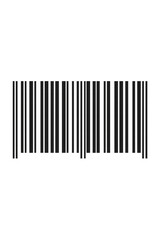 Realistic barcode with transparent background representing retail and commerce