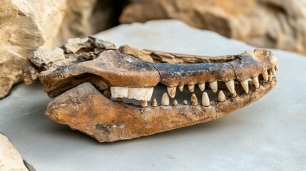 Ancient Animal Jaw Fossil