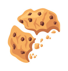 Cartoon chocolate chip cookie confectionery