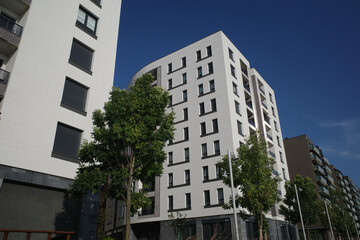 Modern apartment building