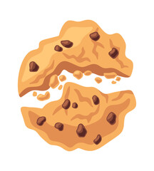 Cookie sweet pastry snack cartoon