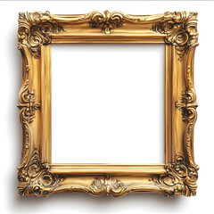 A regular huge frame for a Renaissancestyle painting vector white background no shadow