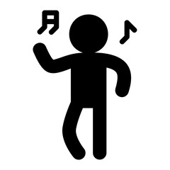 People action icon. Dance