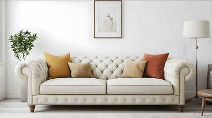 a plain white wall in a living room