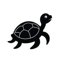 turtle vector illustration turtle silhouette vector on white background.