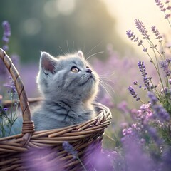 portrait of british kitten