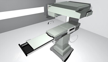 Medical machine in sterile room