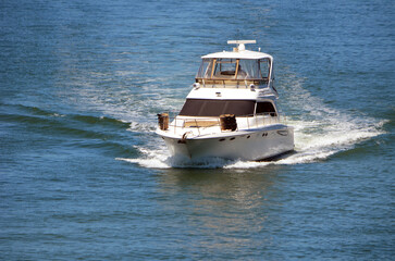 Cabin Cruiser on the Florida Intra-Coastal Waterway