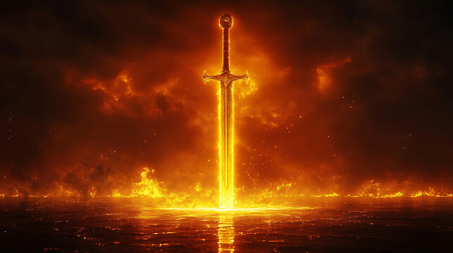 Flaming Sword of Destiny A Fiery Epic Fantasy Image