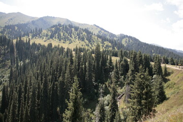 view of the mountains