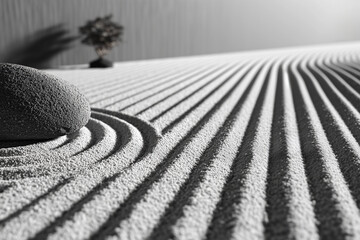 black and white spa background 