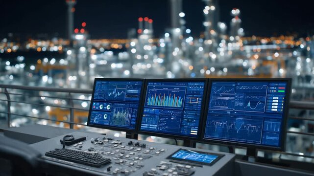 Optimize factory operations with touchscreens displaying real-time data analytics via edge computing nodes.